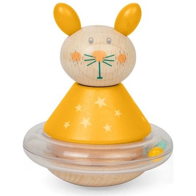 Bigjigs Toys Дървена играчка Bigjigs - Roly-Poly, зайче (36083)