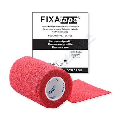 FIXAtape STRETCH samofixačný obväz 7,5×450 cm červený