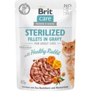 Brit Care Cat Sterilized Fillets in Gravy Healthy Rabbit 24 x 85 g