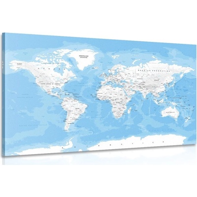 Obraz štýlová mapa sveta