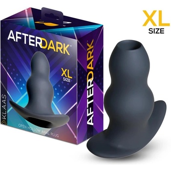 Afterdark Klaas Open Hollow Anal Plug Black XL