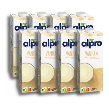 Alpro sójový nápoj s vanilkovou príchuťou 8 x 1 l