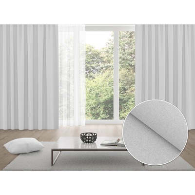 Biante 100% zatemňovací závěs Blackout BKR-501 Světle šedý - šířka 140 cm 140x260 cm
