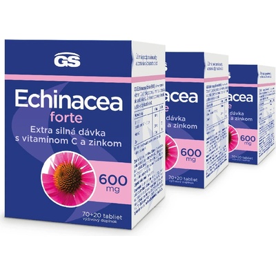 GS Echinacea FORTE 600, 3× 90 tabliet