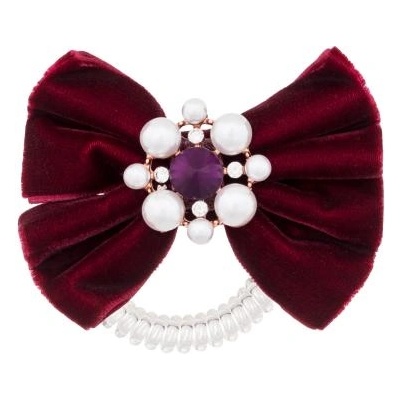 Invisibobble British Royal Bowtique ластик за коса цвят червен