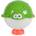 Moni Toys Играчка за баня зелен (109278)