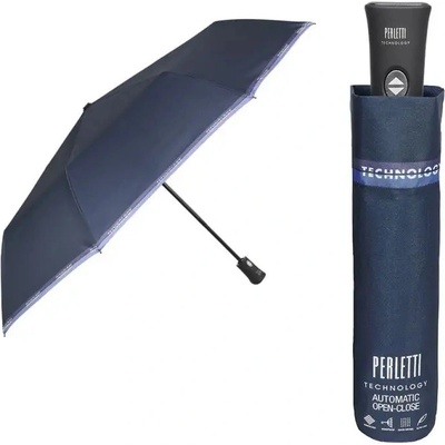 Perletti 21765 Technology deštník automatický skládací bordó tm.modrý