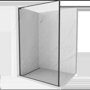 Mexen Kioto L стена за душ Walk-in 60 x 200 см, черна рамка, черна - 800-060-103-70-70 (800-060-103-70-70)