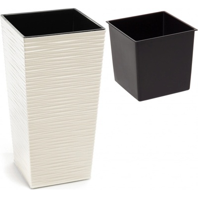 Lamela Květináč Finezja Dluto 250x250mm krémový – Zbozi.Blesk.cz