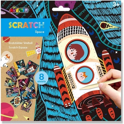 Škrabací obrázky Vesmír Avenir