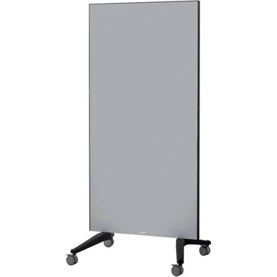 Legamaster Glassboard tabuľa sivá na kolieskach 90 x 175 cm