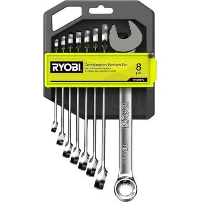 Ryobi 8-dílná sada ráčny a nástrčných klíčů RHWR8PC