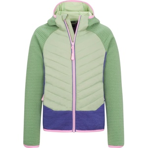 TROLLKIDS Детско поларено яке Trollkids Girl's Sirdal Jacket Fleece jacket - Pistachio Green / Violet Blue / Wild Rose - размер 140 (EU) (703-4380-0317)