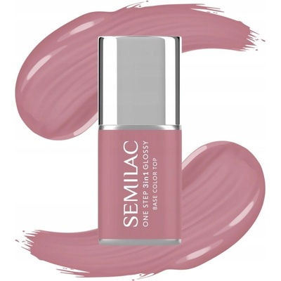 Hybridní lak Semilac One Step 3v1 Glossy 7ml S201 Earth Pink