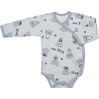 ESITO Detské body zavinovacie Teddy bears Šedá