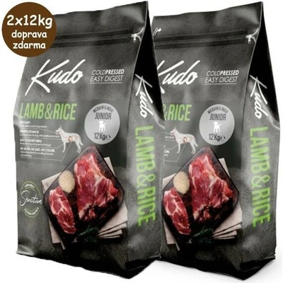 Kudo Dog Junior Medium & Maxi Lamb & Rice 12 kg