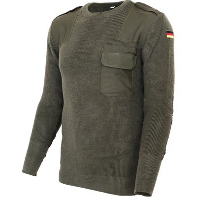 Bundeswehr svetr vlněný BW nový original zelený – Zboží Dáma