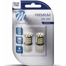 M-Tech PREMIUM P21W BA15s 48 LED biele 2 ks LB354W