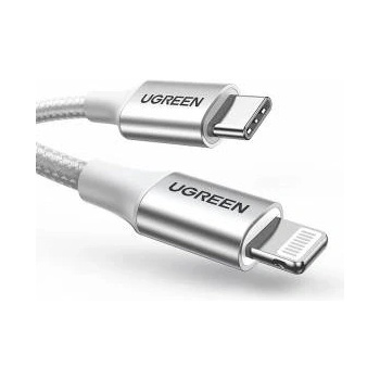 Ugreen US304 70523 USB-C/ Lightning MFi-Kabel 1 m - Silber