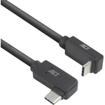ACT Кабел USB-C - USB-C, 10Gbps, 60W, 1 m, конектори 90° left/right, up/down angled (EWENT-ACT-CAB-AC7481) - pcbuild
