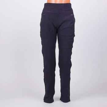 Image 1 of Ватиран клин-панталон в тъмносиньо с камъчета