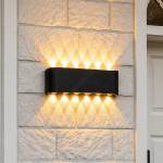 Top Light Top Light-LED Външно стенно осветително тяло RAY LED/10W/230V 3000/4000/6500K IP54 черно (TP1920)