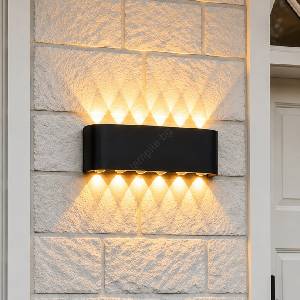 Top Light Top Light-LED Външно стенно осветително тяло RAY LED/10W/230V 3000/4000/6500K IP54 черно (TP1920)