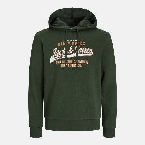 JACK & JONES Суичър Jack and Jones Plus Size Logo Hoodie - Green