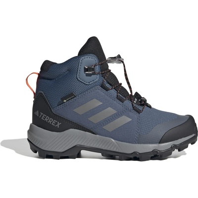 adidas Terrex Детски туристически обувки adidas Terrex Kid's Terrex Mid GTX Walking boots - Wonder Steel / Grey Three / Semi Impact Orange - размер 35, 5 (EU) (702-1236-1815)