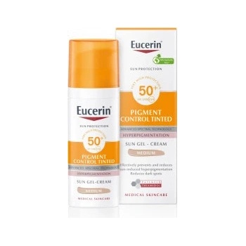 Eucerin Pigment Control emulze na opalování na obličej s depigmentačním účinkem SPF50+ středně tmavá 50 ml