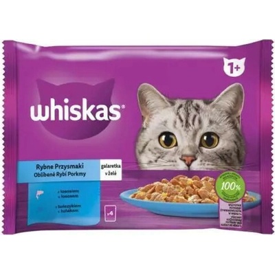 Whiskas mp rybí výber v želé 4x85 g