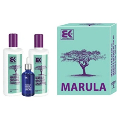 BK Brazil Keratin Marula Shampoo 300 ml + Conditioner 300 ml + Marula Oil 50 ml darčeková sada