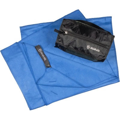 GEAR AID Микрофибърна кърпа Микрофибърни кърпи за ръце с антибактериална обработка и мрежест джоб ' 90 x 155 cm кобалтово синьо (762706)