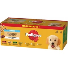 Pedigree Junior zmiešaný výber s ryžou v želé 40 x 100 g
