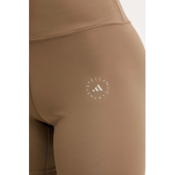 adidas by Stella McCartney Къс панталон за йога adidas by Stella McCartney в кафяво с изчистен дизайн с висока талия KA0631 (KA0631)