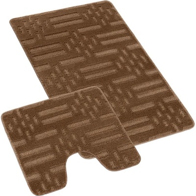 Bellatex Bany Čárka hnědá 60x100 + 60x50 cm