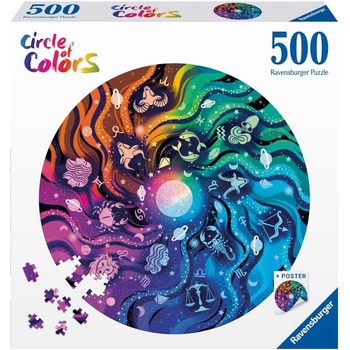 Ravensburger Кръгъл пъзел Ravensburger от 500 части - Астрология (12000819)