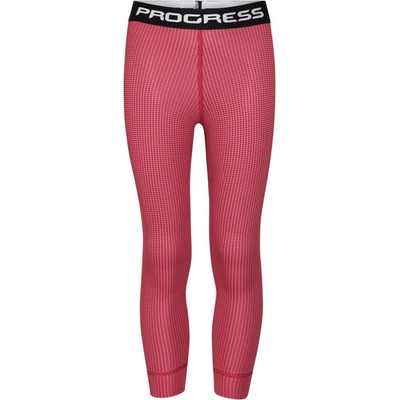 Progress MS SDND dětské funkční dlouhé spodky 104/1 vínová růžová