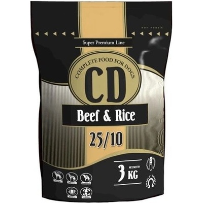 Delikan CD Adult Dog Beef & Rice 25/10 3 kg