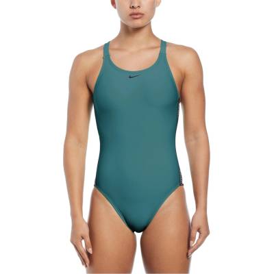 Nike Дамски бански костюм Nike Fusion Logo Tape Fastback Swimsuit Womens - Dusty Cactus