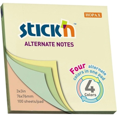 Stick`n Stick'n Самозалепващи се листчета Alternate, 76 x 76 mm, пас (1040100041)