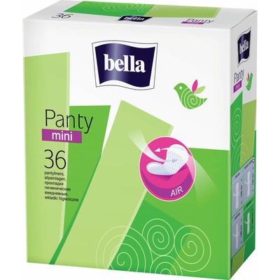 Bella Panty Mini priedušné slipové vložky s anatomickým tvarom 36 ks