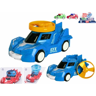 Mikro trading Auto sportovní 14 cm na setrvačník se spinnerem