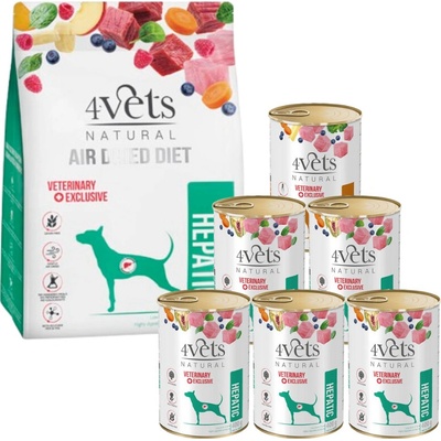 4VETS air dried natural veterinary exclusive HEPATIC 1 kg