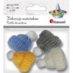 TITANUM Finish hats with pompom 4pcs