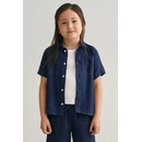Gant Reg. Linen Ss Shirt modrá