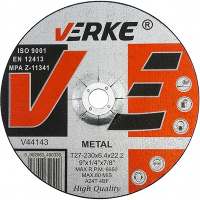 Verke Brúsny kotúč na železo 230 x 6,4 x 22,2 mm V44143