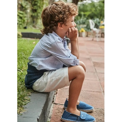 Mayoral Бермуди лен suiting в цвят пясък за мини момче Майорал