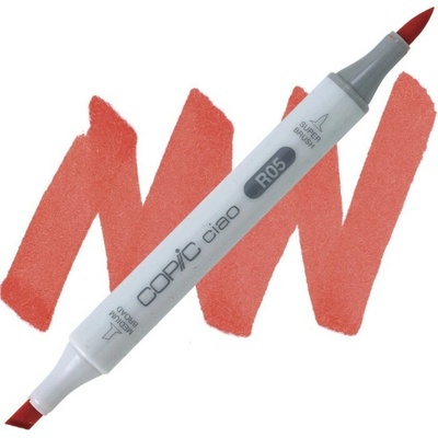 Lihová fixa COPIC Ciao oboustranná Brush & Chisel, Salmon red (R05)