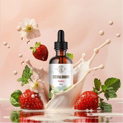 BrainMax Pure Stevia drops 50 ml Jahoda